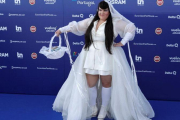 Netta Barzilai, representante de Israel en el Festival de Eurovisión, en la presentación oficial del domingo.-RAFAEL MARCHANTE