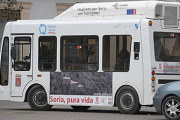 El autobús de hidrógeno del proyecto Hychain. / FERNANDO SANTIAGO-
