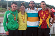 Daniel Arancón, Carmen Romero, Enrique Márquez y Diego Barranco tras los éxitos de Mataró. / Caep Soria-