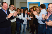 María del Mar Angulo, ayer, las conocer su victoria en las primarias sobre Antonio Pardo.-ÁLVARO MARTÍNEZ