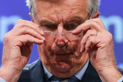 Michel Barnier, negociador jefe de la UE para el brexit, ayer en Bruselas.-EFE