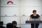 La presidenta del grupo de la CUP, Mireia Boya-EL PERIÓDICO
