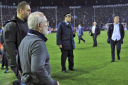 Saviidis, presidente del PAOK, entrando al campo-TS/ AP