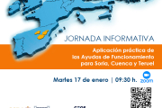 Cartel de las jornadas de trabajo sobre las ayudas al funcionamiento para empresas. HDS