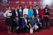 El jurado y los concursantes del nuevo concurso de TVE-1 'Masterchef Celebrity', en la presentación del programa en Madrid.-Luca Piergiovanni