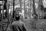 Rodaje de ‘Doctor Zhivago’ en San Leonardo, con Omar Sharif al fondo.-TEODORO DE MIGUEL