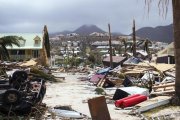 Daños en la costa de San Martín tras el paso de Irma, el 7 de septiembre-AFP / LIONEL CHAMOISEAU