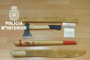 Objetos incautados en el local de ocio de jóvenes-HDS