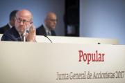 El presidente del Banco Popular, Emilio Saracho, en la junta de accioinistas de la entidad.-LUCA PIERGIOVANI