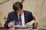 El 'president' de la Generalitat, Carles Puigdemont.-ALBERT BERTRAN
