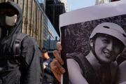 Foto del estudiante muerto tras las manifestaciones en Hong Kong.-AP PHOTO VINCENT YU