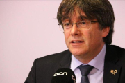 El 'expresident' Carles Puigdemont.-ACN / BLANCA BLAY
