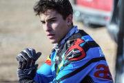 Marc Márquez se prepara para un entrenamiento, esta misma semana, en Bellpuig.-ALEJANDRO CERESUELA