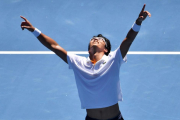 Chung explota de alegría en Melbourne-SAEED KHAN (AFP)