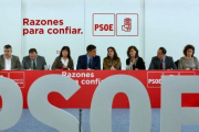 Pedro Sánchez, en la reunión.-ARCHIVO