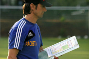 José Rojo Martín 'Pacheta' durante un entrenamiento del Korona Kielce. -