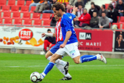 Barkero durante el encuentro disputado la temporada pasada en Girona. / ÁREA 11-