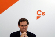 El líder de Ciudadanos, Albert Rivera, durante la última reunión que mantuvo la ejecutiva de su partido en Madrid.-SUSANA VERA / REUTERS