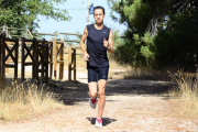 Olmedo en un entrenamiento en Valonsadero: / A. Martínez-