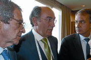 El presidente de Iberdrola, Ignacio Sánchez Galán (segundo por la izquierda), en Seúl en el 2010 junto a los entonces presidente del Gobierno, José Luis Rodríguez Zapatero; vicepresidenta económica, Elena Salgado; y presdiente de Telefónica, César Alierta-EFE