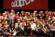 Foto de ‘familia’ de los premiados en el Certamen de Cortos.-MARÍA FERRER