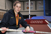 La atleta del Caep, Carla Franch, durante un entrenamiento.-VALENTÍN GUISANDE