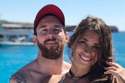 Messi y Antonella Rocuzzo.-