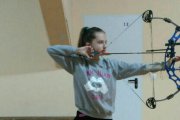 La tiradora soriana Eva Chamarro en un entrenamiento.-Cedida