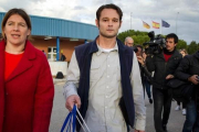 El preso holandés Liberto Van der Dussen, en el momento de salir a la calle-AFP / JAIME REINA