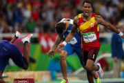 Orlando Ortega entra segundo en la final de 110 vallas.-EFE / FERNANDO BIZERRA JR