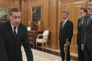 Juramento de Julián Sánchez Melgar como fiscal general del Estado.-/ EFE / ZIPI / POOL