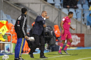 Paco Herrera dirigiendo su último partido en Getafe-EFE