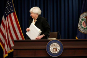 La presidenta de la Reserva Federal, Janet Yellen, en una comparecencia el pasado junio en Washington.-REUTERS / KEVIN LAMARQUE