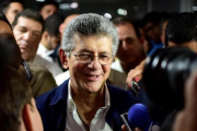 Henry Ramos, nuevo presidente de la Asamblea Nacional de Venezuela, durante la rueda de prensa celebrada en Caracas el domingo 3 de enero.-AFP / RONALDO SCHEMIDT