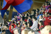 La afición del Numancia está disfrutando con su equipo esta temporada.-Luis Ángel Tejedor