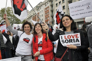 Sorianas y orgullosas por Madrid.-MARIO TEJEDOR