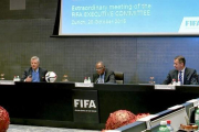 Reunión del comité ejecutivo de la FIFA, este martes en Zúrich.-AFP