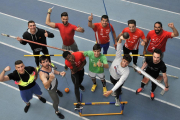 Algunos de los integrantes del Club Atletismo Numantino que el sábado competirán en valladolid. HDS