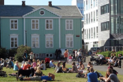 Plaza del Parlamento de Reikiavik, capital de Islandia.-/ XAVIER MORET