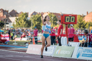 Marta Pérez entra a meta en el Campeonato de España de atletismo.-SERGIO MATEO