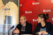 Muñiz y Andrés, esta mañana, en rueda de prensa.-AYTO. DE SORIA