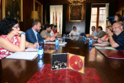 Mínguez preside la mesa de trabajo sobre Numancia 2017.-ÁLVARO MARTÍNEZ