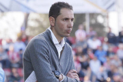 Pablo Machín en un encuentro de esta temporada con el Girona. / Diario de Girona-