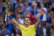 Rafael Nadal celebra la victoria en Montreal.-ANDRÉ PICHETTE (EFE)