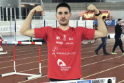 Mario Arancón durante su participación en el Nacional disputado en Salamanca.-TWITTER