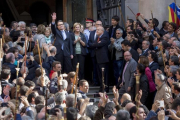El expresident de la Generalitat, Artur Mas, antes de declarar en el TSJC como imputado por la consulta del 9-N.-FERRAN NADEU