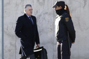 Luis Bárcenas, en la Audiencia Nacional.-JUAN MANUEL PRATS