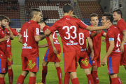 El Numancia se impuso por la mínima al Real Zaragoza con tanto de Natalio. / VALENTÍN GUISANDE-
