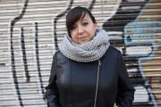 María José Lillo, que fue despedida en Unísono tras tener bajas médicas, en Fuenlabrada (Madrid).-DAVID CASTRO
