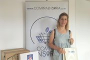 Laura Álvaro, una de las dos ganadoras del concurso de Compra en Soria. HDS
